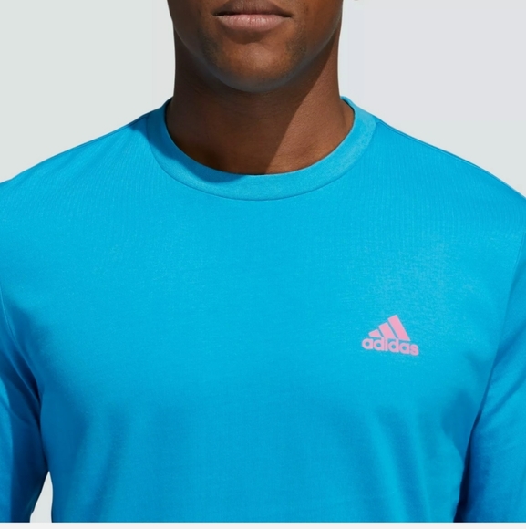 🆕 Adidas | Day of the Dead Candy Skulls Blue Long Sleeve Shirt Mens Size Medium - Picture 4 of 7